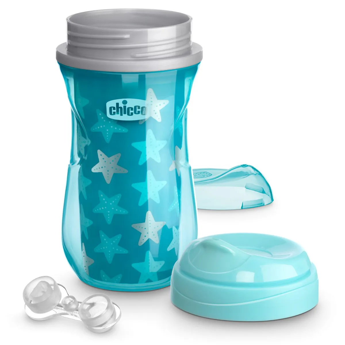 Поильник Chicco с носиком Active Cup 266 мл 14м+ голубой