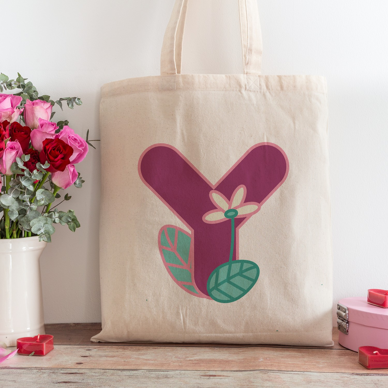 Пляжная сумка для покупок с дизайном буквы Y из интернет-магазина подарочных сертификатов