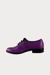 Женские туфли на плоской подошве из фиолетовой кожи Bueno