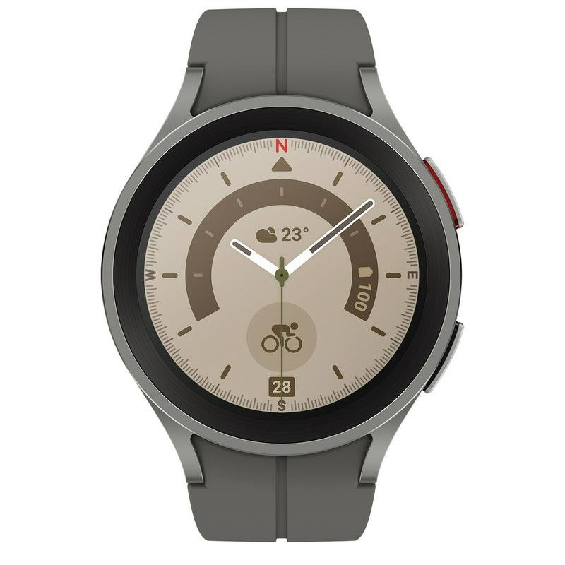 Смарт часы Samsung Galaxy Watch5 Pro Titanium 45mm, Titan (SM-R920NZTACIS)