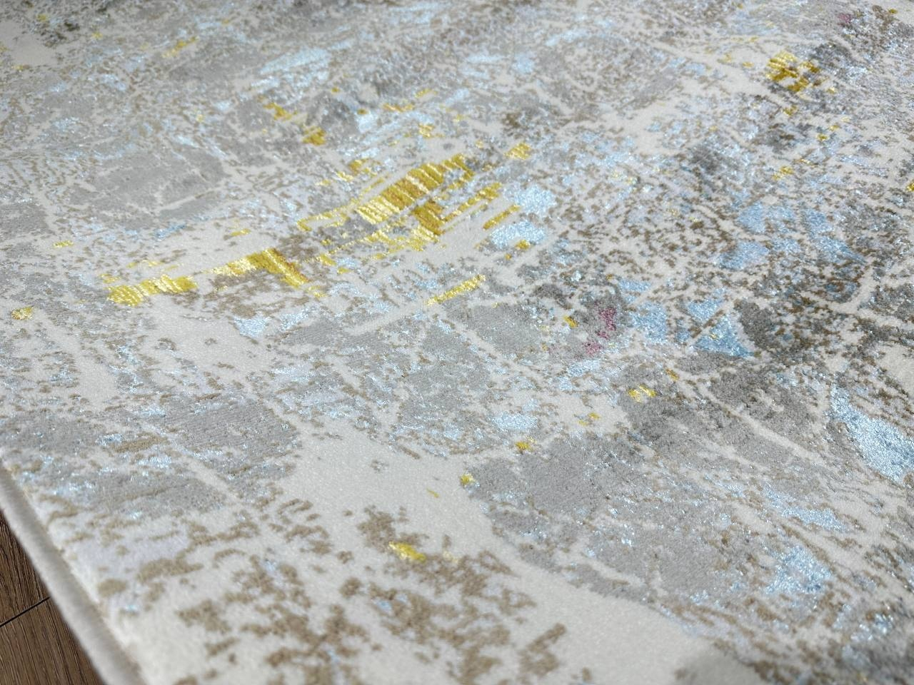 Bal Tekstil ковер 150x230 см, F355C beyaz grey modis Filiz