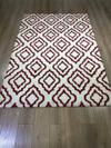 Milat Hali ковер 150x230 см, Gold Shaggy P127F White Red