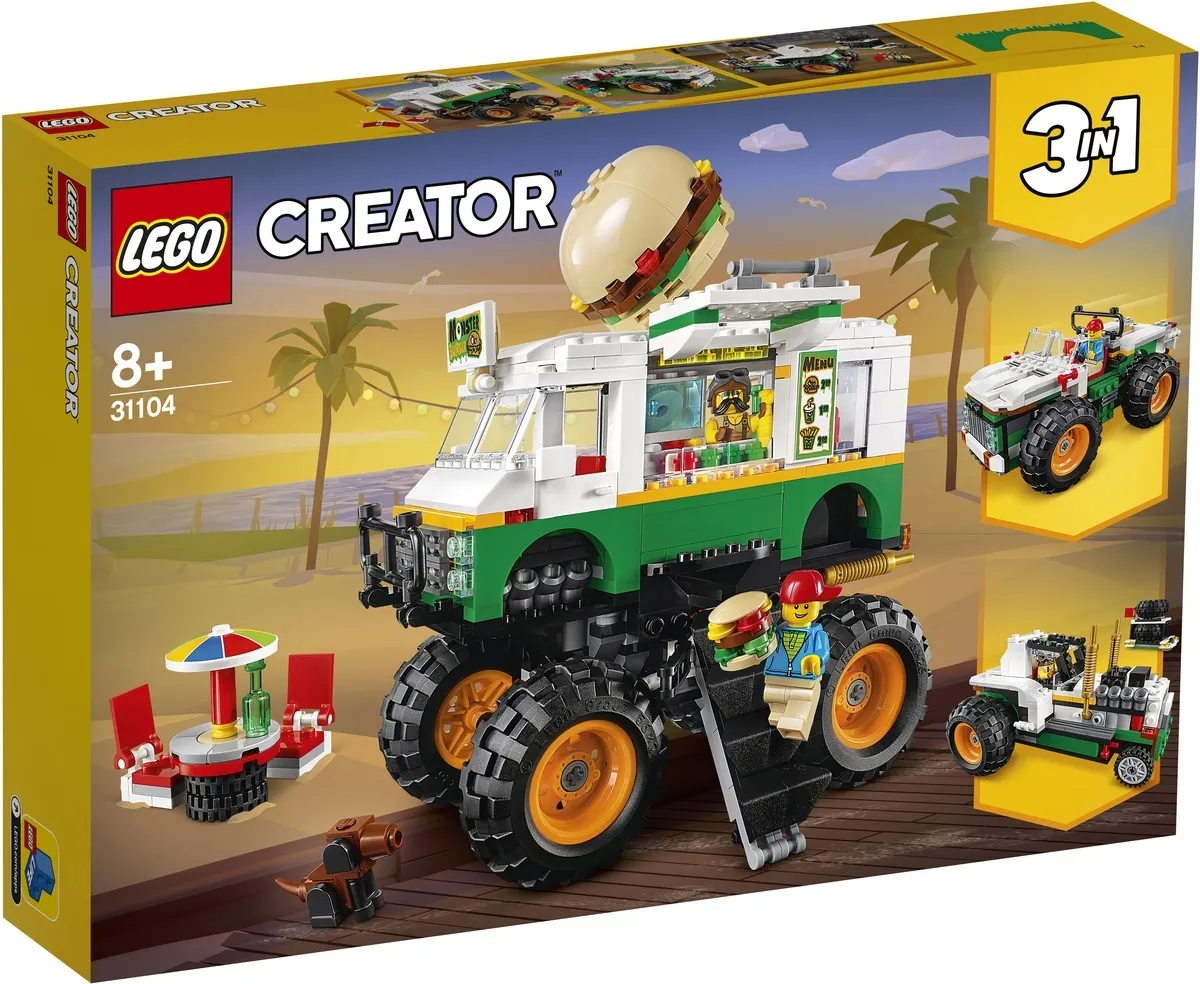 Конструктор LEGO CREATOR Грузовик «Монстрбургер» 31104