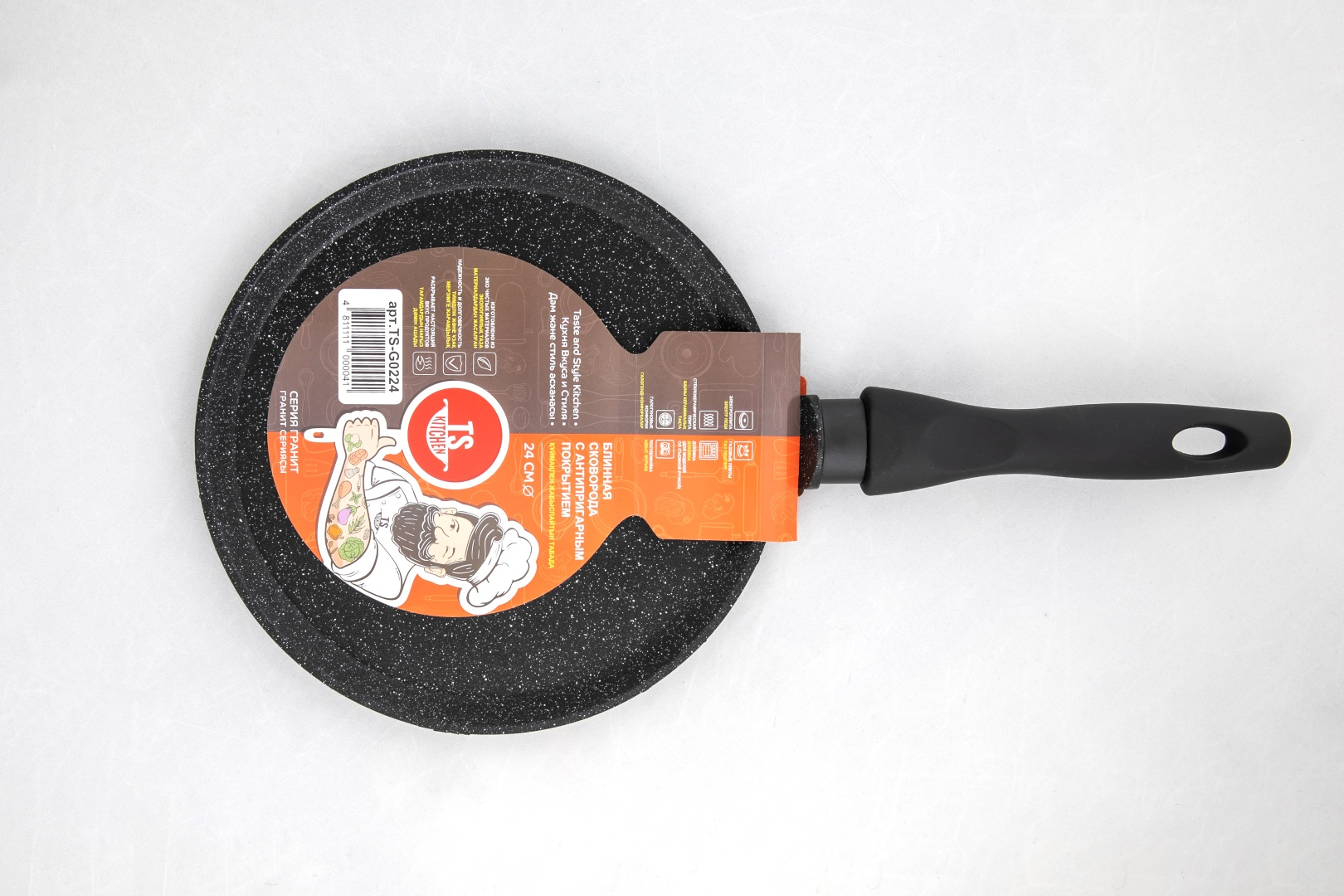 Сковорода блинная TS Kitchen TS-G0226 Гранит 26 см