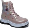 Детские ортопедические трекинговые ботинки для девочек Inci Moda Young Girl розового цвета с легкой противоскользящей подошвой