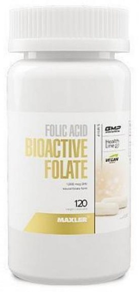 MXL. Folic Acid Bioactive Folate 5-MTHF 120 vcaps