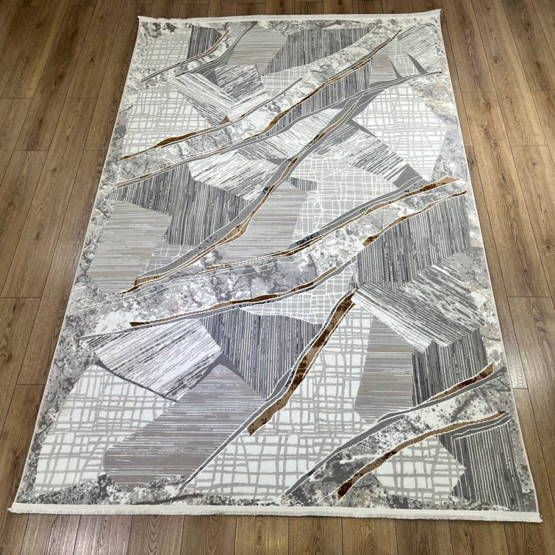 Bal Tekstil ковер 150x230 см, Edesa Soft F991A Light Grey Kemik