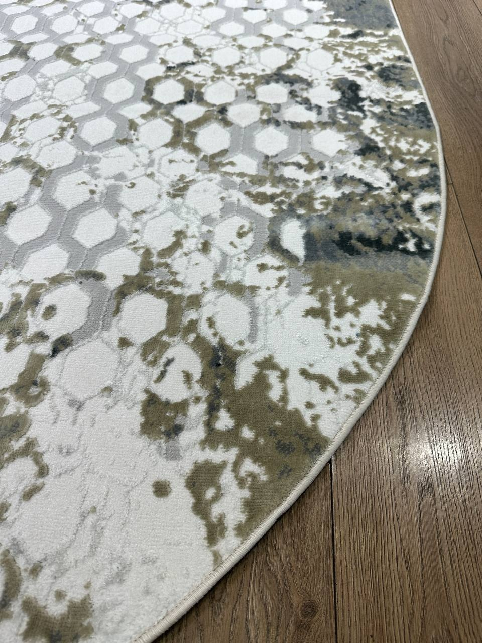 Bal Tekstil ковер 150x300 см, BF517BB Cream Gray oval Bomonti