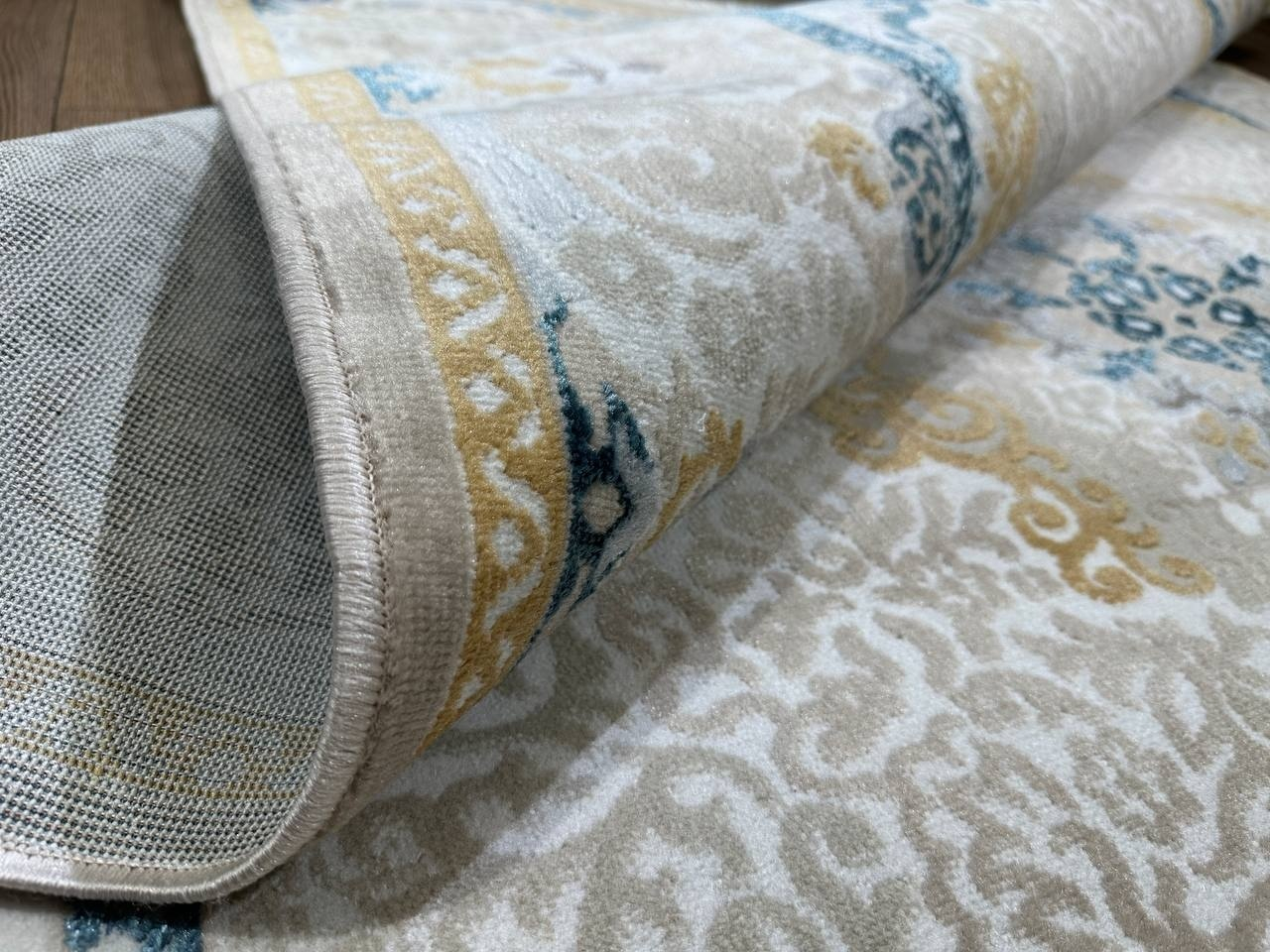 Bal Tekstil ковер 180x260 см, Bayazhan Soft F577A Cream Blue