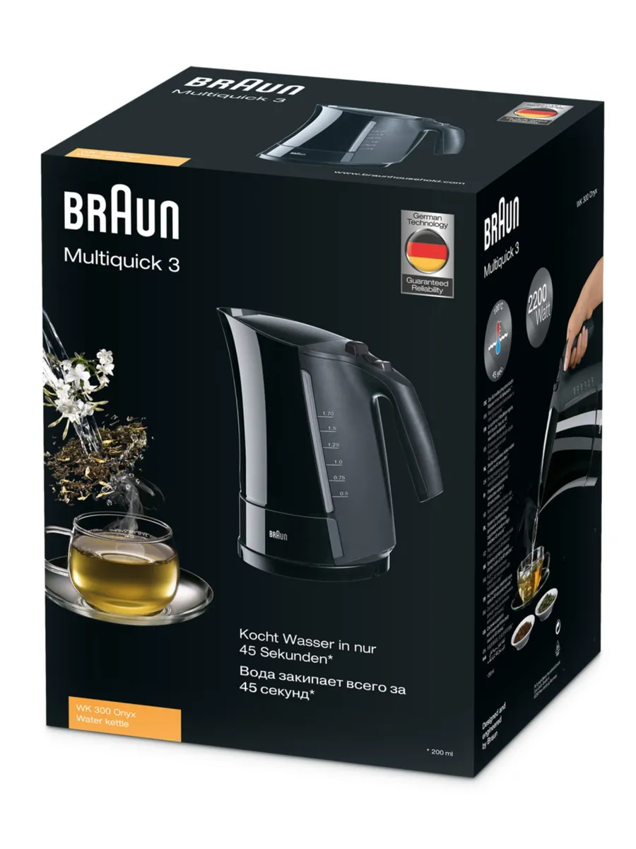Электрический чайник Braun WK-300MN Черный
