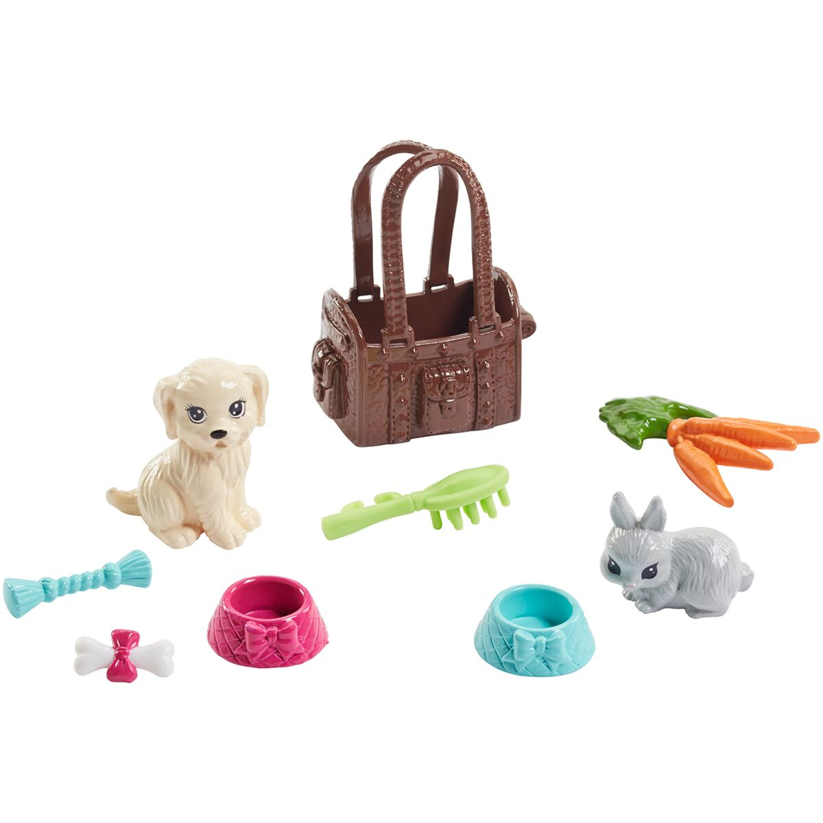 Кукла Barbie Family Блондинка с питомцем