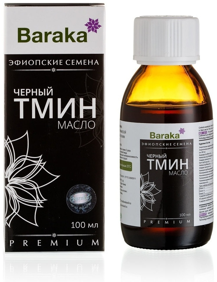 Baraka Масло Черного Тмина Эфиопское, 100 мл