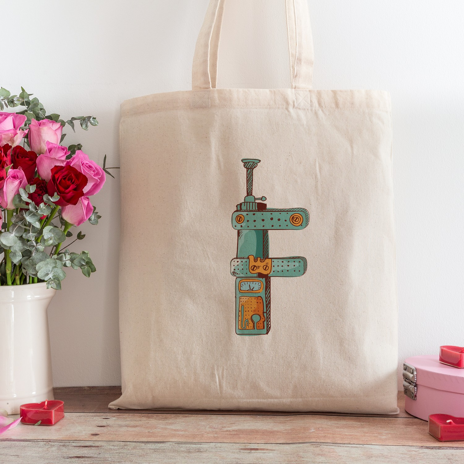 Пляжная сумка для покупок с дизайном буквы F из интернет-магазина подарочных сертификатов