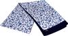 Exve Exclusive White Blue Paisley Pattern Printed Winter Double-Sided Scarf Shawl