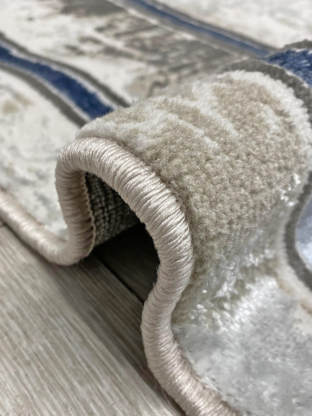 Bal Tekstil ковер 150x230 см, Magnat L092B Cream Blue Oval