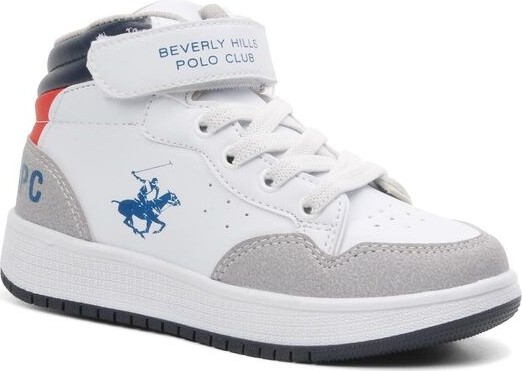 Кроссовки для мальчика Beverly Hills Polo Club белого цвета на щиколотку