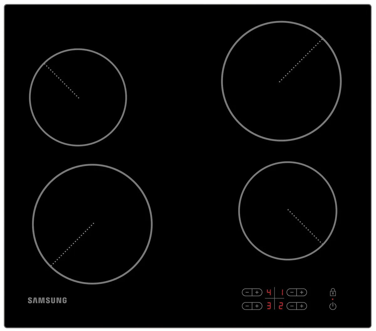 Электрическая варочная панель Samsung NZ-64T3506AK/WT Черный