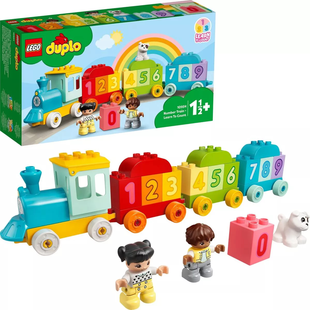 Конструктор LEGO DUPLO Поезд с цифрами — учимся считать 10954
