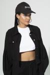 For You Accessories Angel Embroidered Peaked Black Baseball Cap S27110