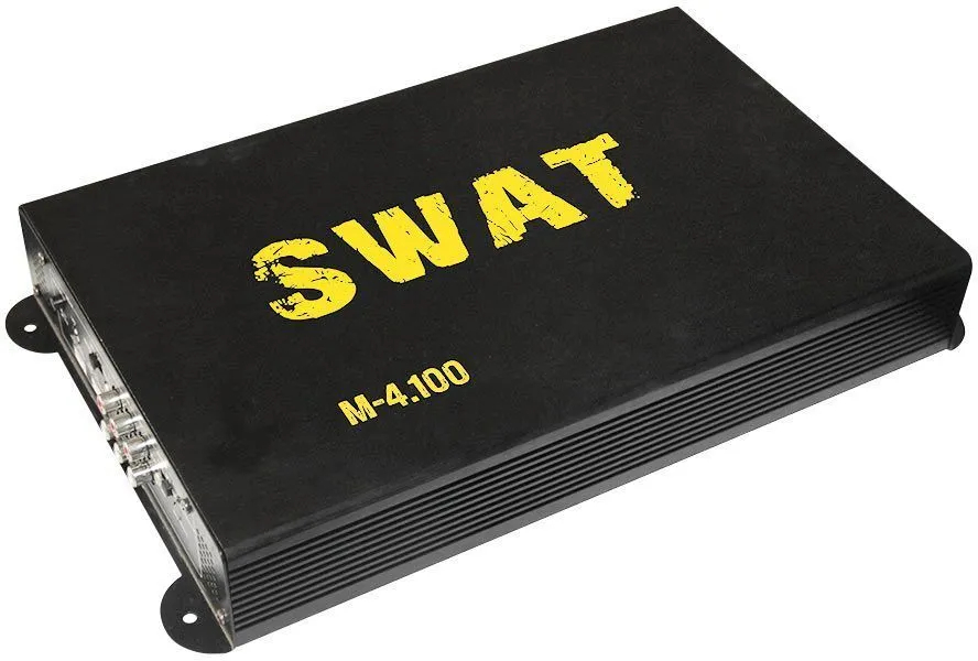 Усилитель автомобильный Swat M-4.100, четырехканальный