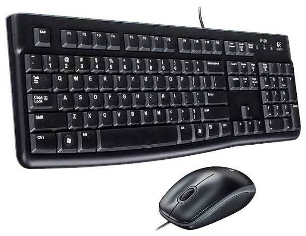 Клавиатура+Мышка проводные USB Logitech MK120