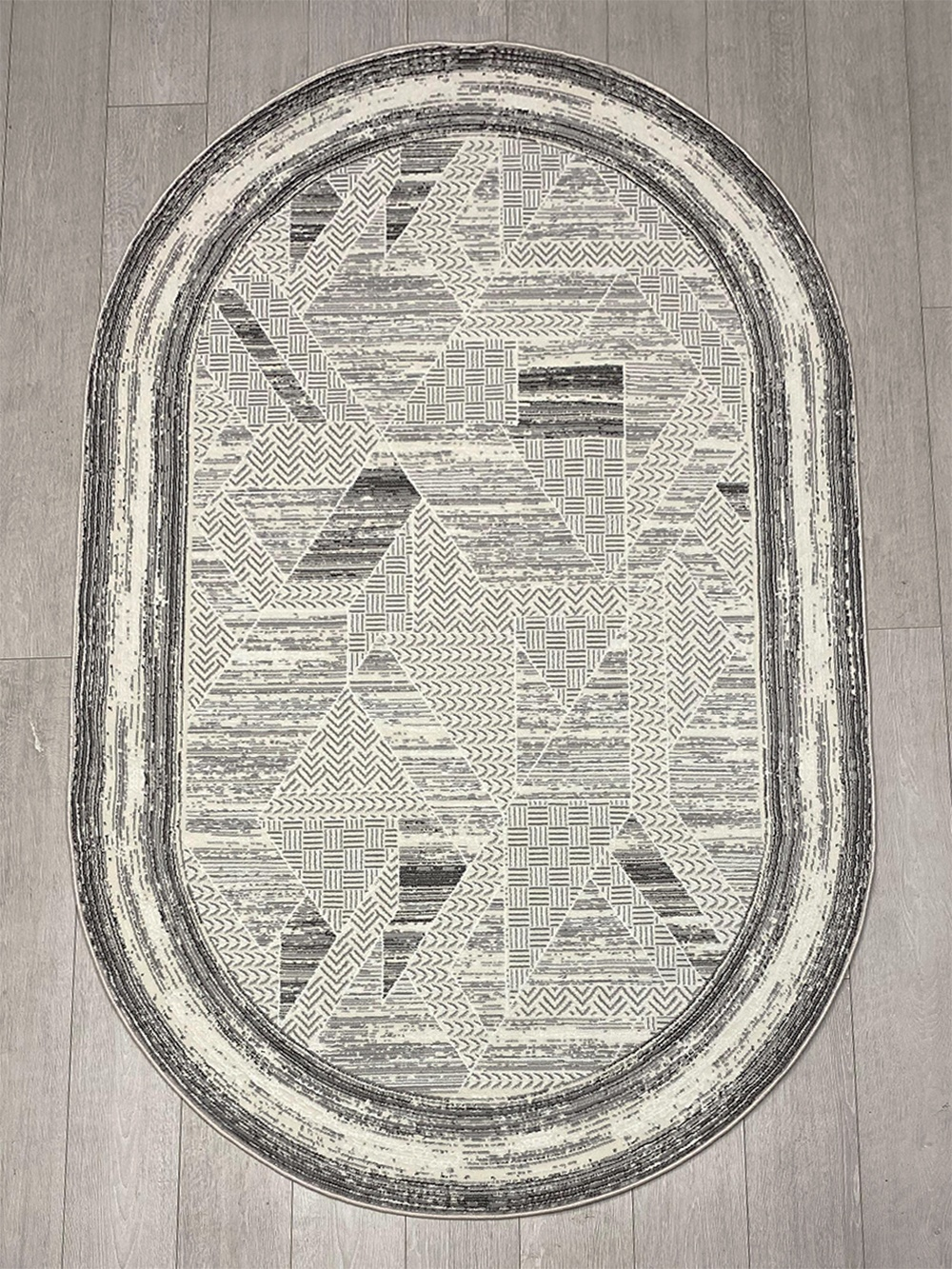 Bal Tekstil ковер 150x230 см, Emir T136A Gray Oval