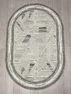 Bal Tekstil ковер 150x230 см, Emir T136A Gray Oval