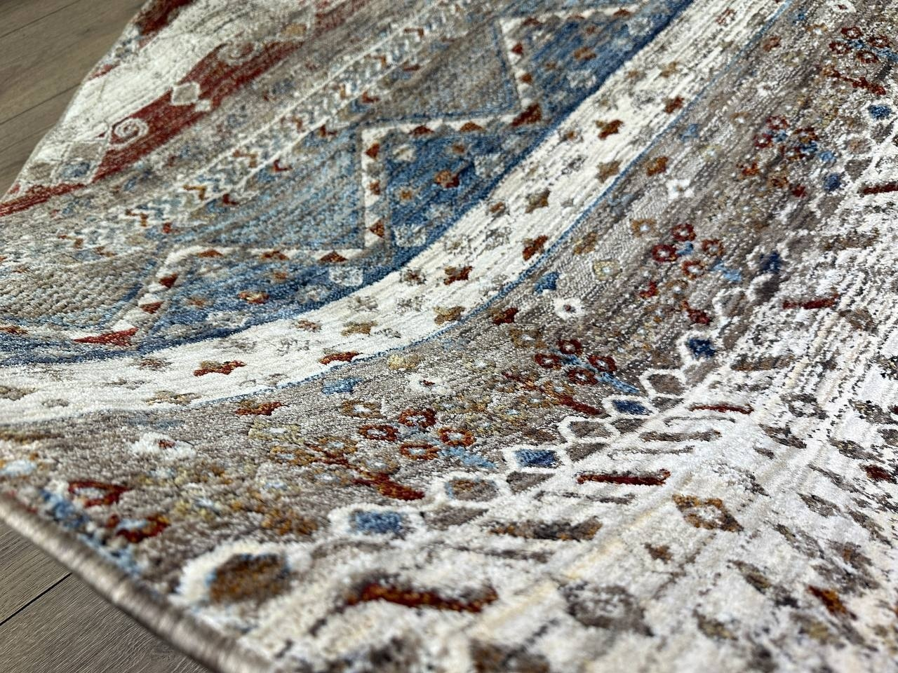 Milat Hali ковер 150x150 см, AQUA K852A Beige Lblue