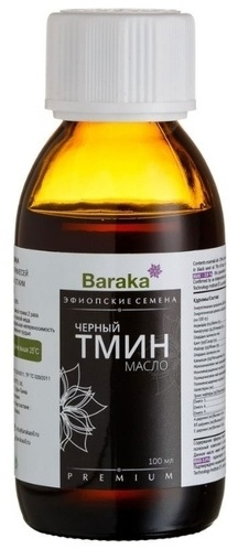 Baraka Масло Черного Тмина Эфиопское, 100 мл