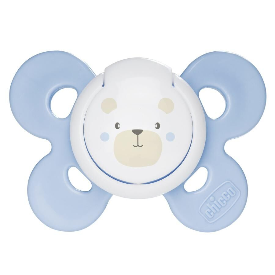 Пустышка Chicco Physio Comfort 0+ 2шт голубая
