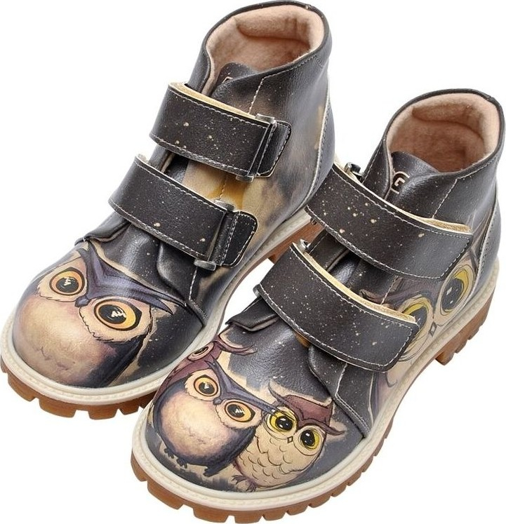 Детские ботинки для девочек Dogo Dgs018-Kcsb304 Kidz Cross Bootz с семьей сов.