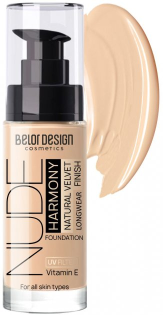 Тональный крем Belor Design Nude Harmony тон 201 light beige 33 г