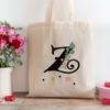 E-Gift Shop Z Letter Design Shopping Beach Tote Bag