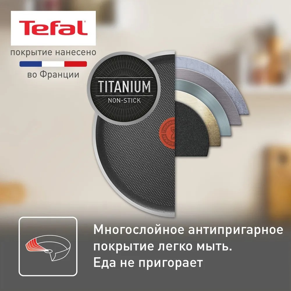 Набор сковорода 24ст/кр и сотейник 24ст/кр Essential Tefal 04232830
