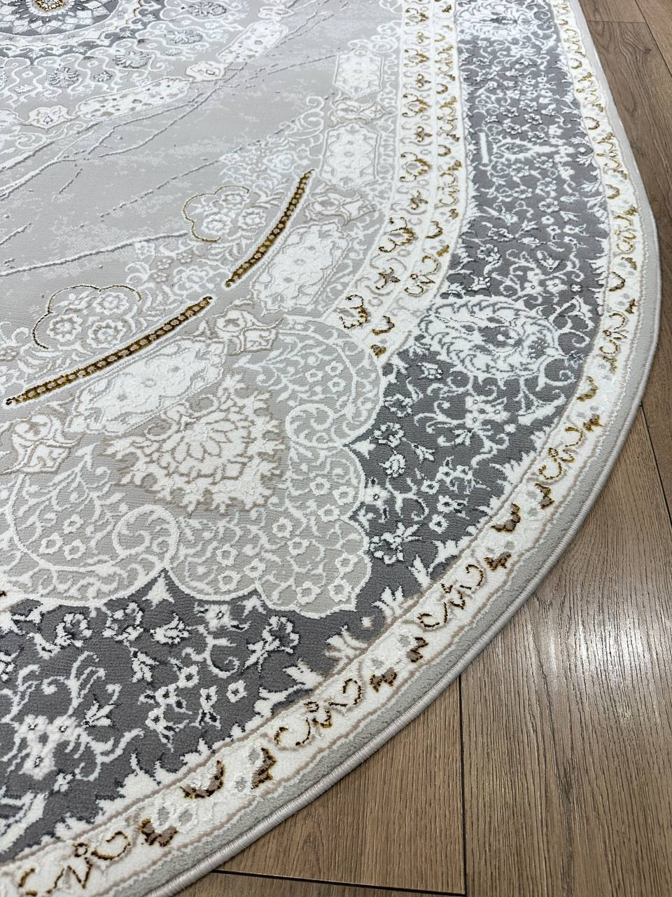 Bal Tekstil ковер 150x230 см, Costa Premium T290A Lgray Gold oval