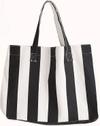 Женская холстовая сумка Himarry с двумя карманами для пляжа черного цвета.