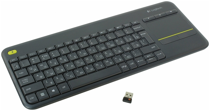 Клавиатура беспроводная Logitech Touch K400 Plus Черный
