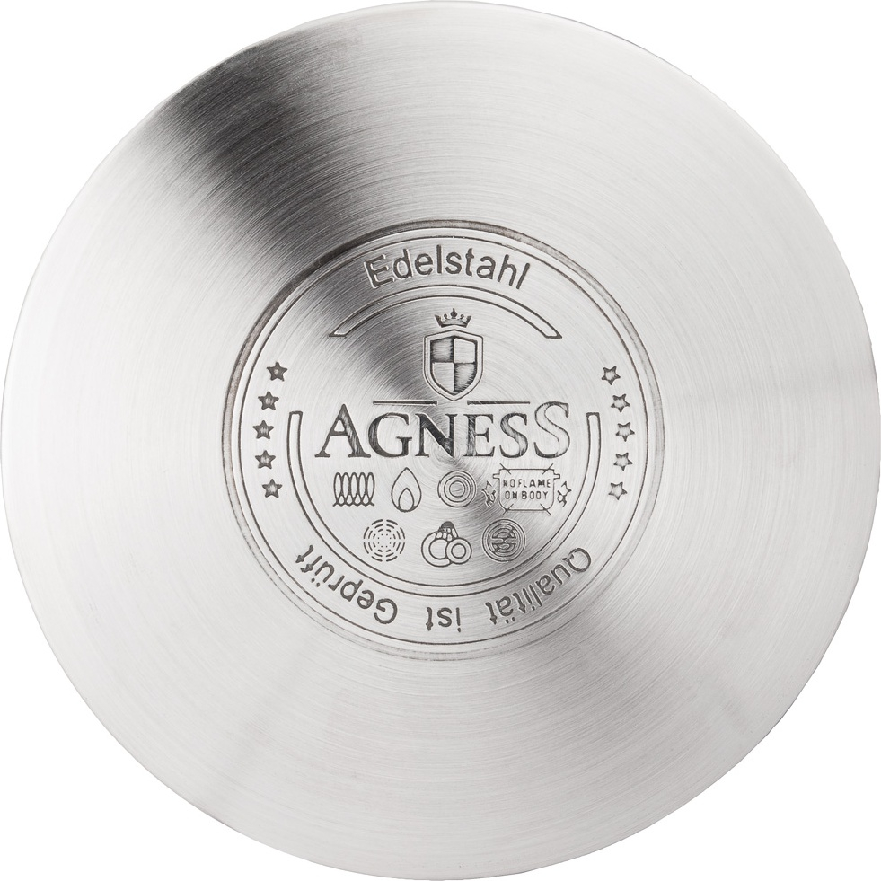 Agness кастрюля 937-742 сталь 1.8 л