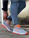 Спортивные мужские кроссовки Pabucmarketi серо-оранжевого цвета