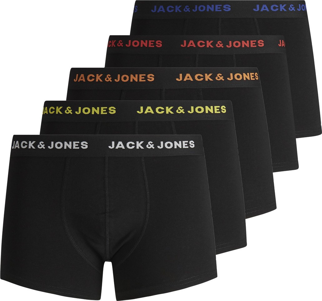 Боксеры Jack & Jones 5 штук однотонные с логотипом