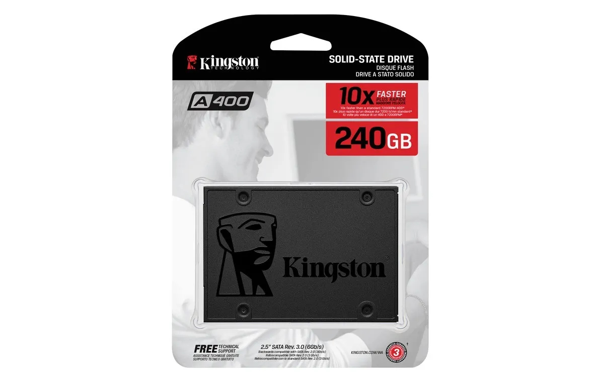 Внутренний SSD 240GB Kingston A400 (SA400S37/240G)