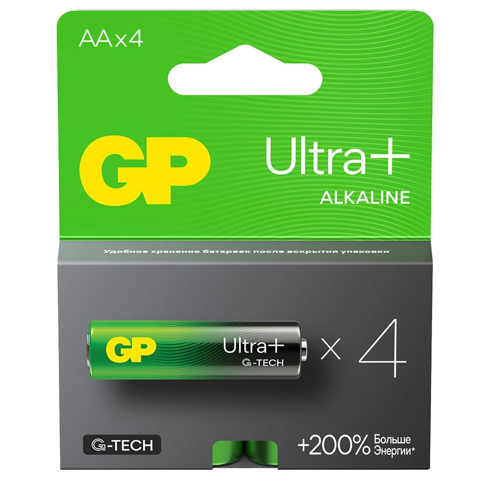 Батарейка AA 4шт GP Ultra Plus
