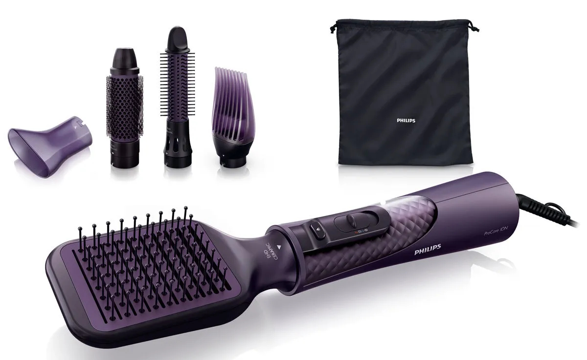 Фен-щетка Philips HP-8656 фиолетовый