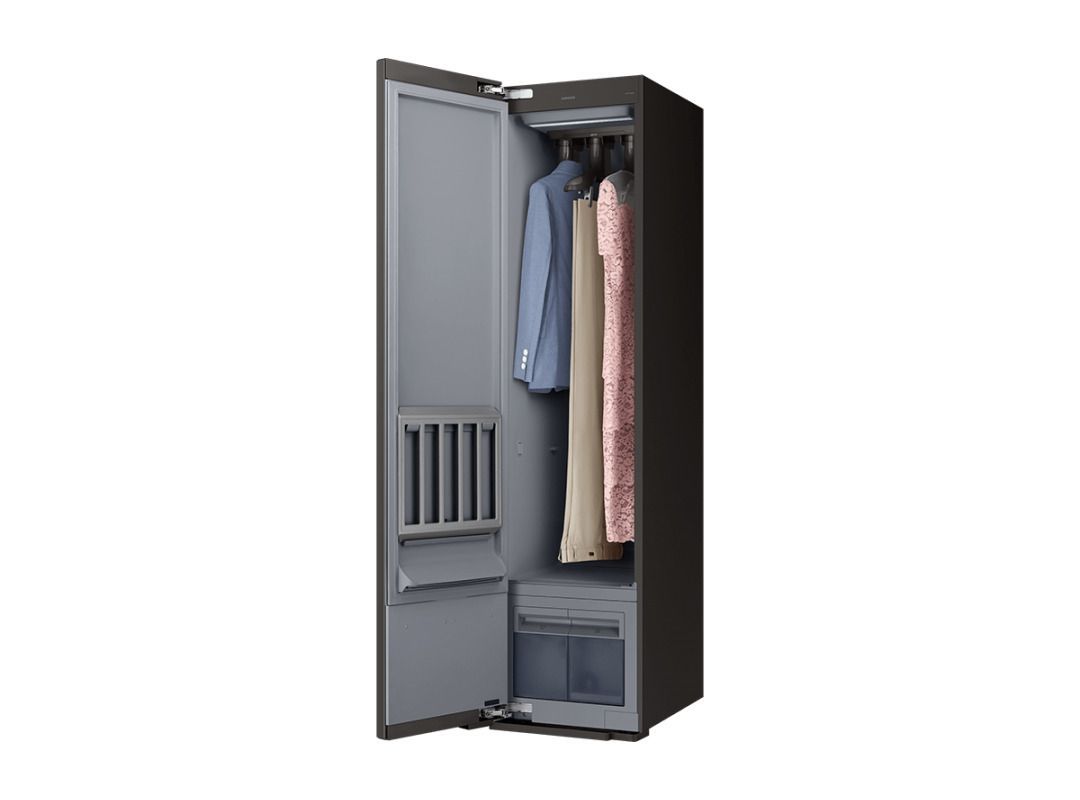 Паровой шкаф для ухода за одеждой lg s5mb styler серый