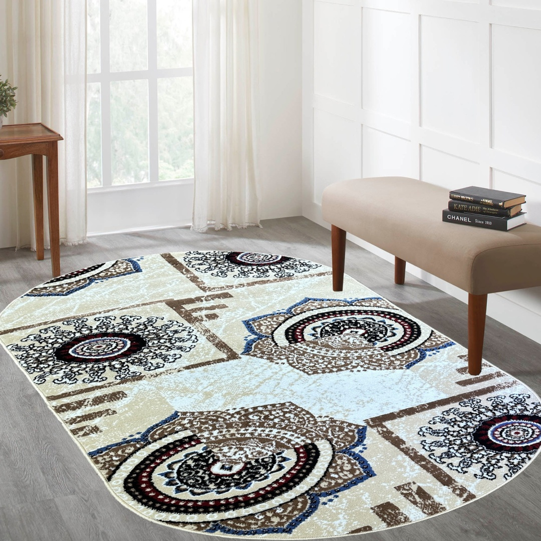 Bal Tekstil ковер 150x230 см, F348A Beige Oval