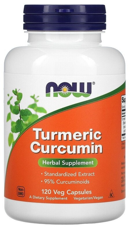 NOW Turmeric Curcumin, 120 капс.