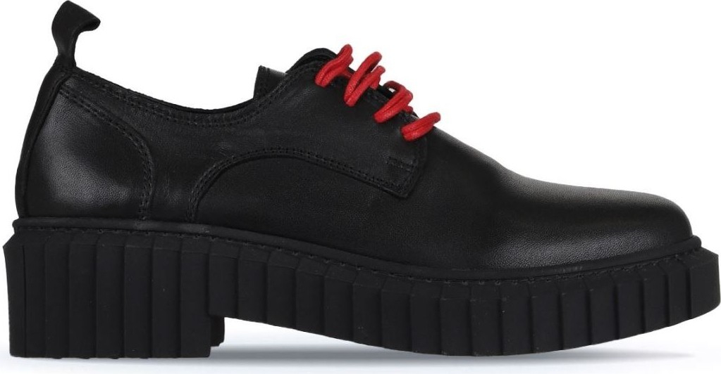 Женские классические туфли Bueno черно-красного цвета из кожи 01WZ6300