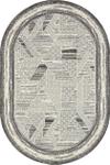 Bal Tekstil ковер 150x230 см, Emir T136A Gray Oval