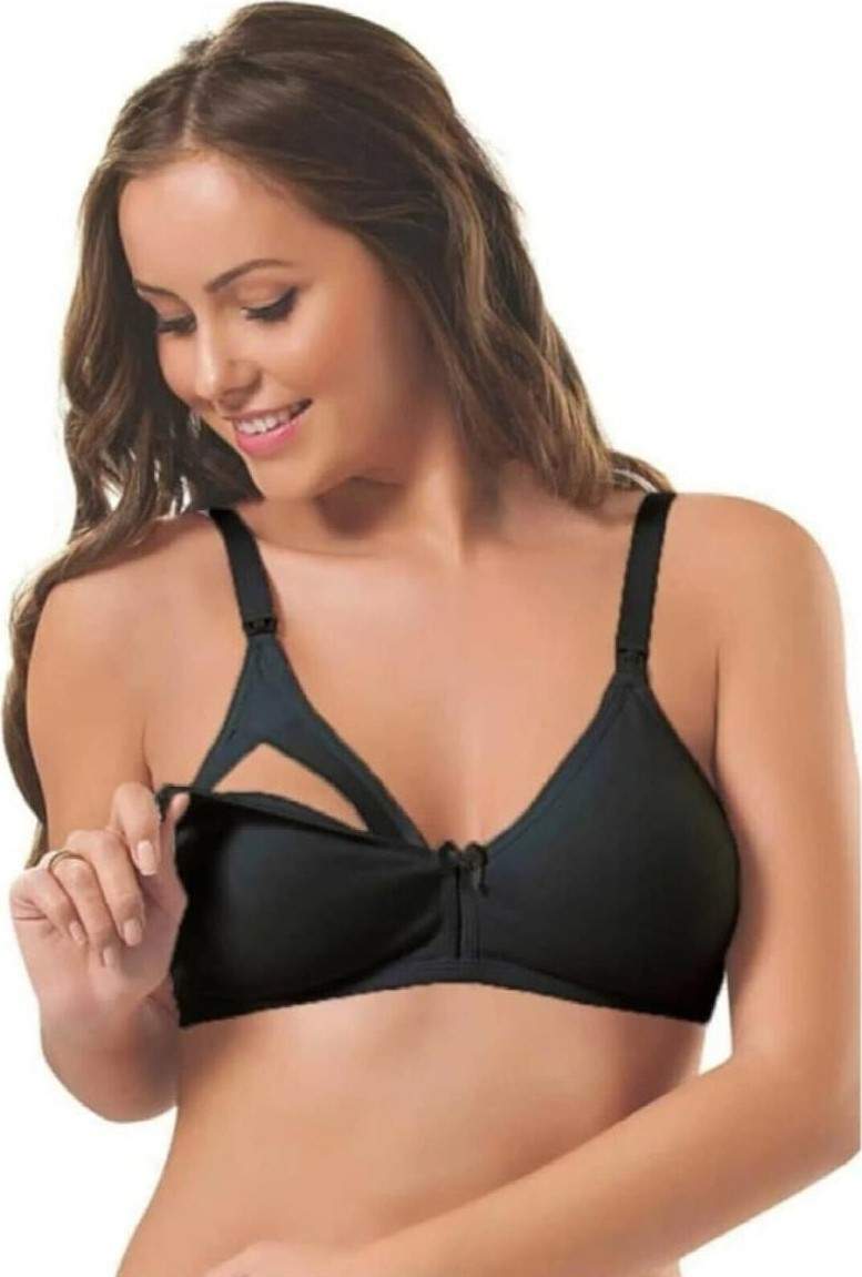 NBB 3581 Cotton Black Women's Seamless Nursing Bra