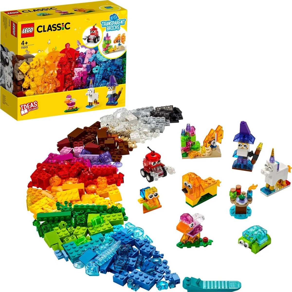 Конструктор LEGO CLASSIC Прозрачные кубики 11013